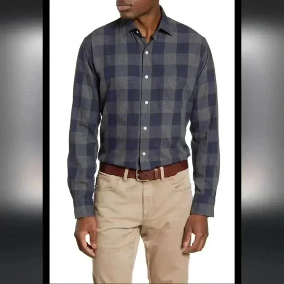 Peter Millar Shirts Peter Millar Men’s Kenton Regular Fit Buffalo Check Flannel - Picture 1 of 6